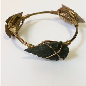 Arrowhead bangle bracelet